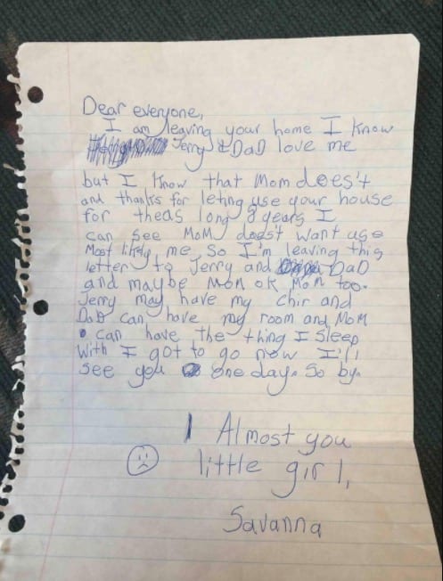 15 Letters From Kids Who Ran Away And Came Back Five Minutes Later